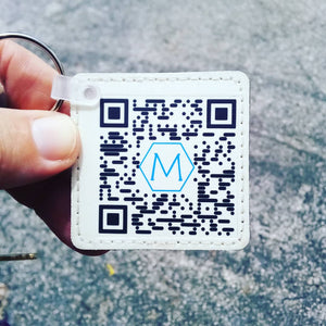 Branded keychain with your QR code