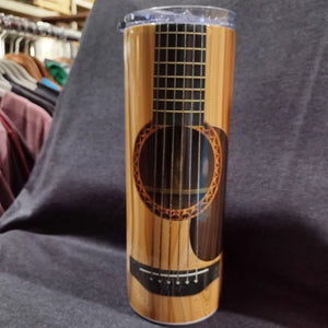 Acoustic guitar stainless steel tumbler