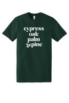 Cypress oak palm and pine tee for adults - cotton