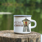 But first, coffee camp mug