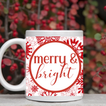 Merry and Bright Holiday mug set