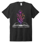 Read Banned Books rainbow flower t-shirt