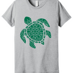 Sea turtle mandala tee for kids - triblend